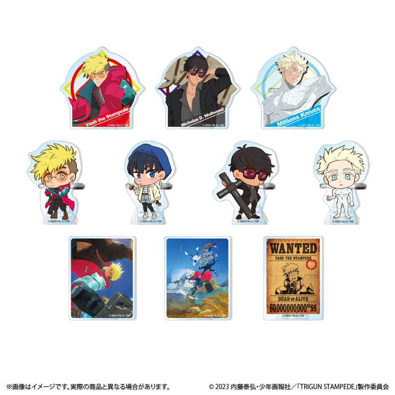 TRIGUN STAMPEDE Acrylic Badge 10Pack BOX